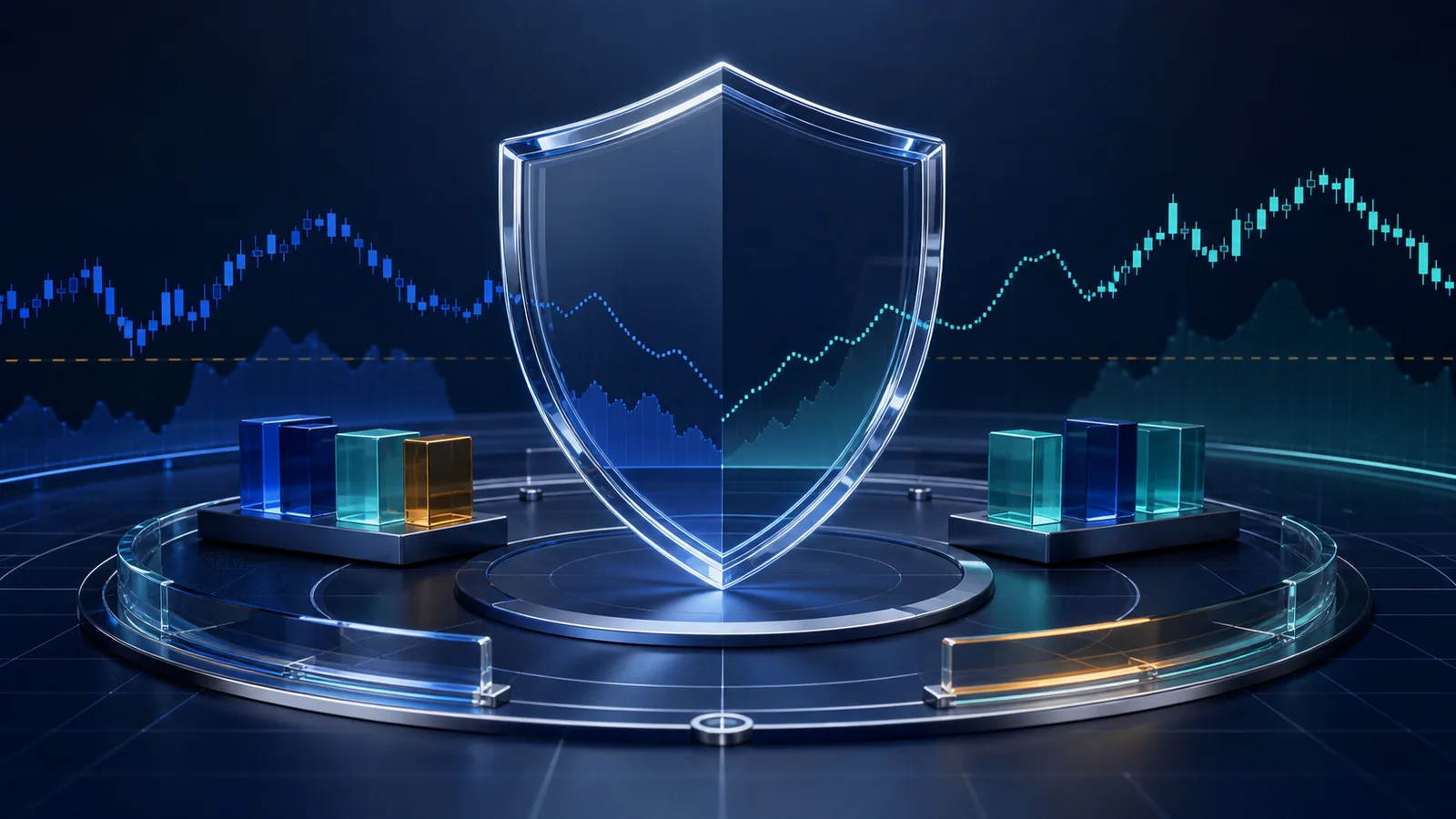 Balanced market paths protected by measured boundaries and a transparent risk shield